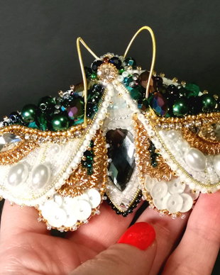 REZERVAT Brosa - Regal White Butterfly