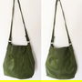 LAMARTHE PARIS geanta din piele naturala verde crud