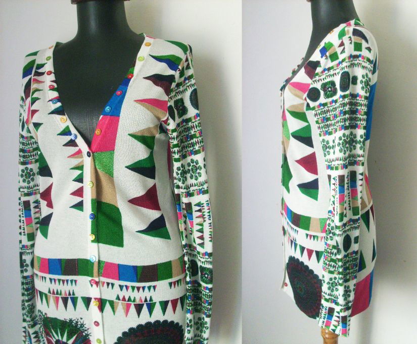 DESIGUAL CARDIGAN JERSE GRAFIC