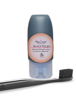 Black Polish-pasta de dinti naturala cu carbune-BlueScent