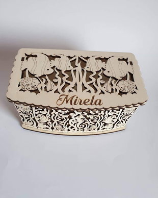 Cutie decorativa cu pesti