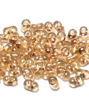 Margele Peanut (Farfalle), 2x4 mm, Crystal Red Luster - 00030-14495