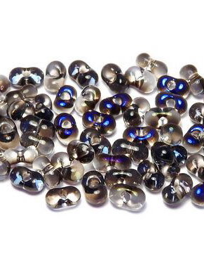 Margele Peanut (Farfalle), 2x4 mm, Crystal Azuro - 00030-22201