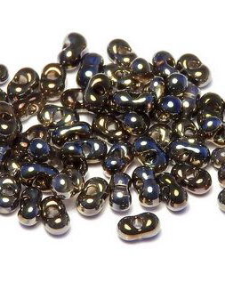 Margele Peanut (Farfalle), 2x4 mm, Crystal Valentinite Full - 00030-22603