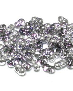 Margele Peanut (Farfalle), 2x4 mm, Crystal Vitrail Light - 00030-26536