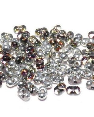 Margele Peanut (Farfalle), 2x4 mm, Crystal Volcano - 00030-29942