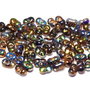 Margele Peanut (Farfalle), 2x4 mm, Crystal Magic Copper - 00030-95300