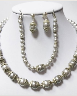 SET-PERLE GRI-DESCHIS SWAROVSKI