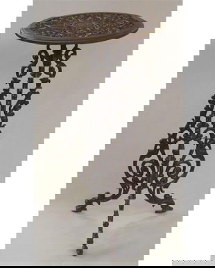 Masuta pentru plante antik brown din fier forjat