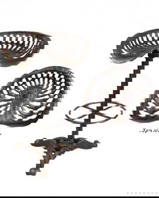 Scaun pentru bar din fier forjat bronz