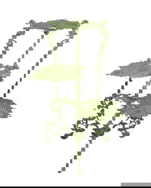 Masuta antik green pe 3 nivele