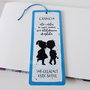 Semn de carte haios casnicie pictat manual personalizat cu mesaj