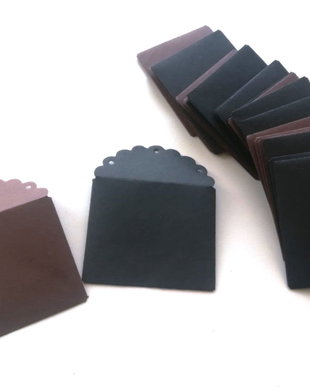 22 x Plicuri mici lucrate manual