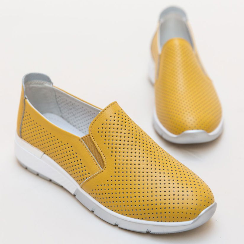 Pantofi Casual Pufine Galbeni