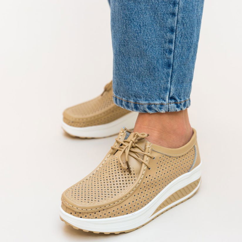 Pantofi Casual Baroco Bej