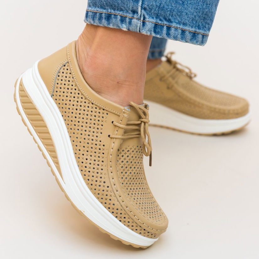 Pantofi Casual Baroco Bej