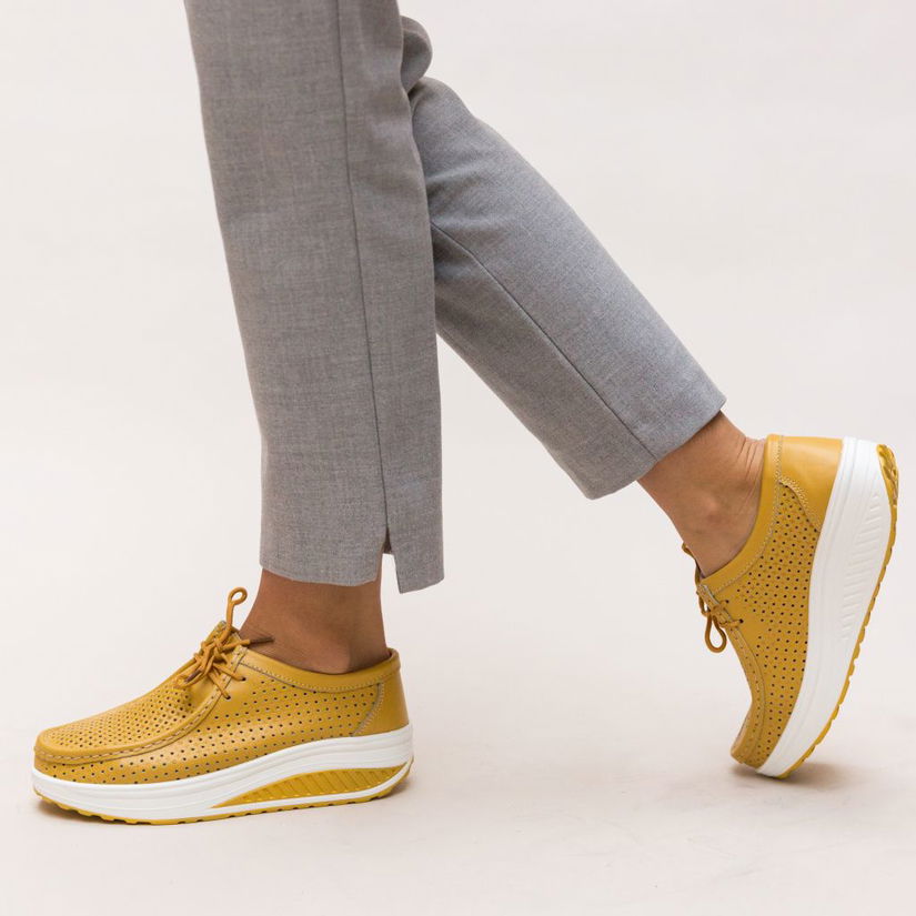 Pantofi Casual Baroco Galbeni