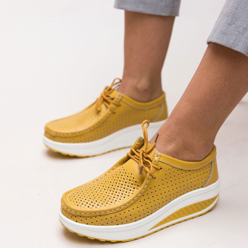 Pantofi Casual Baroco Galbeni