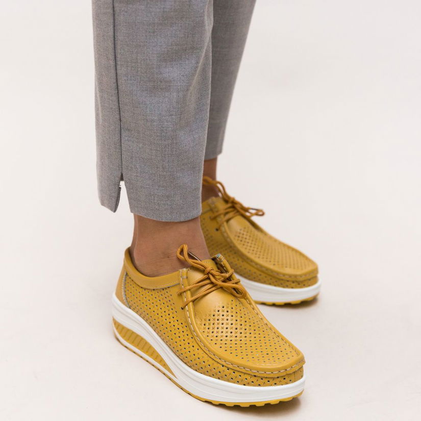 Pantofi Casual Baroco Galbeni