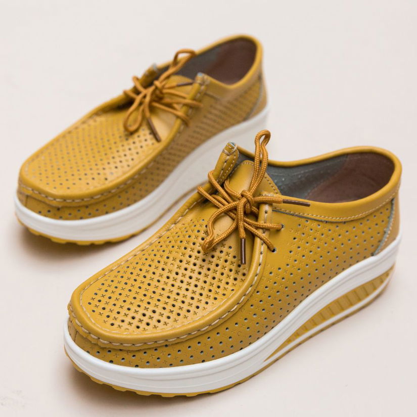 Pantofi Casual Baroco Galbeni