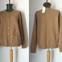 FRANCO CALLEGARI CARDIGAN LANA PURA CARAMEL