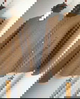 FRANCO CALLEGARI CARDIGAN LANA PURA CARAMEL