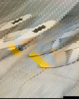 CALVIN KLEIN SANDALE PIELE NATURALA SOLARE