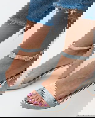 Sandale Davis Argintii