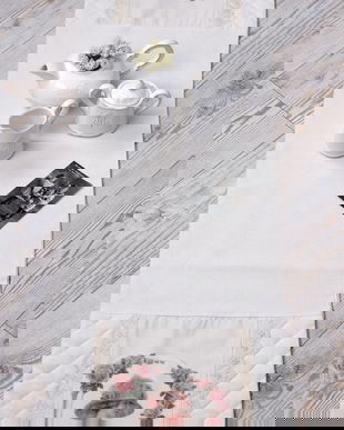 Napron nostalgic cu o imagine cu o doamna