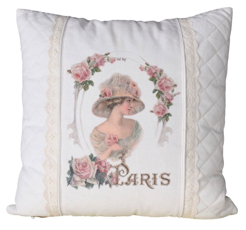 Perna decorativa nostalgica cu un medalion cu o doamna