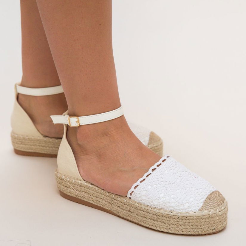 Espadrile Bonner Albe