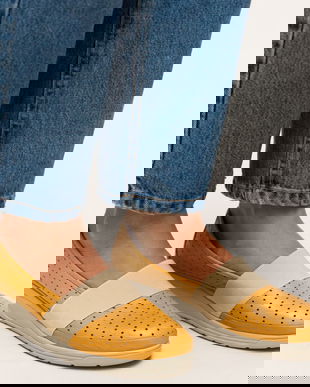 Pantofi Casual Foliande Galbeni