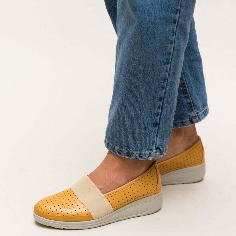 Pantofi Casual Foliande Galbeni