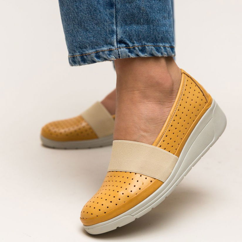 Pantofi Casual Foliande Galbeni