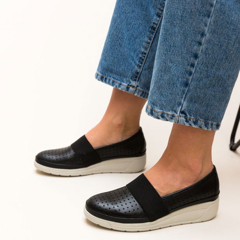 Pantofi Casual Foliande Negri