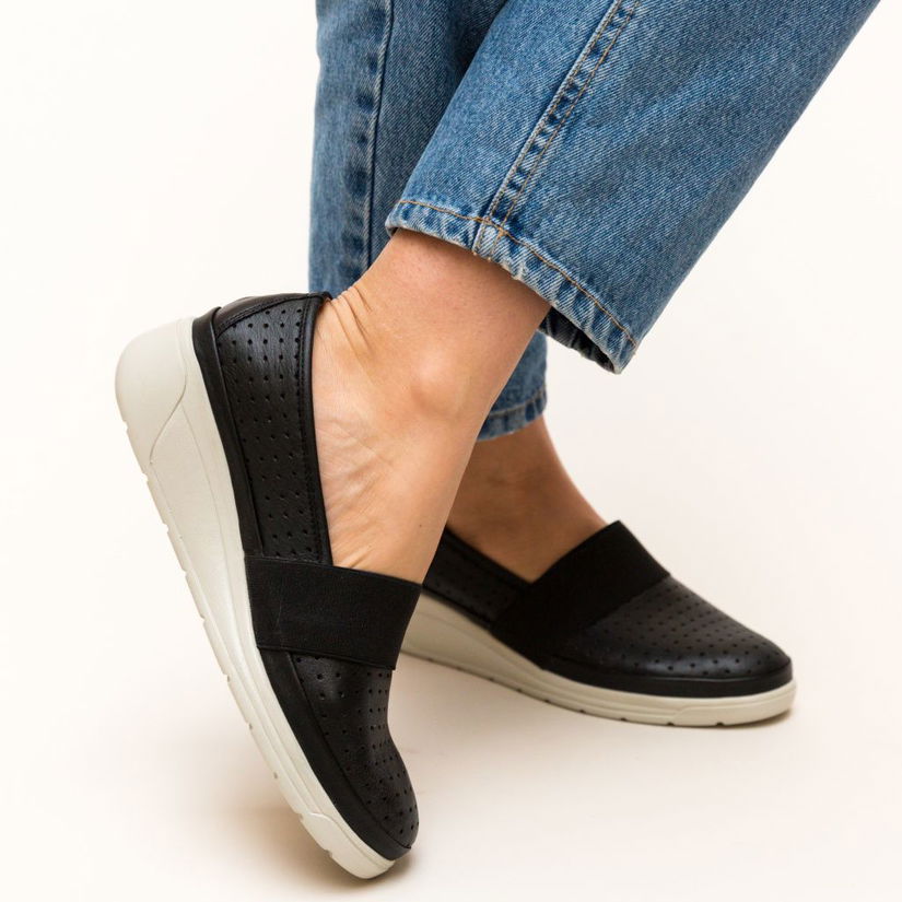 Pantofi Casual Foliande Negri