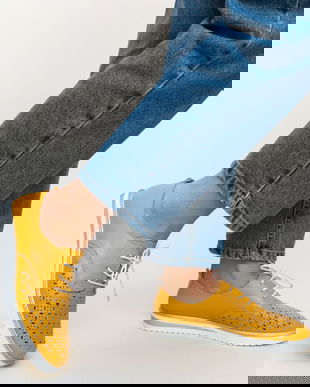 Pantofi Casual Rofrel Galbeni