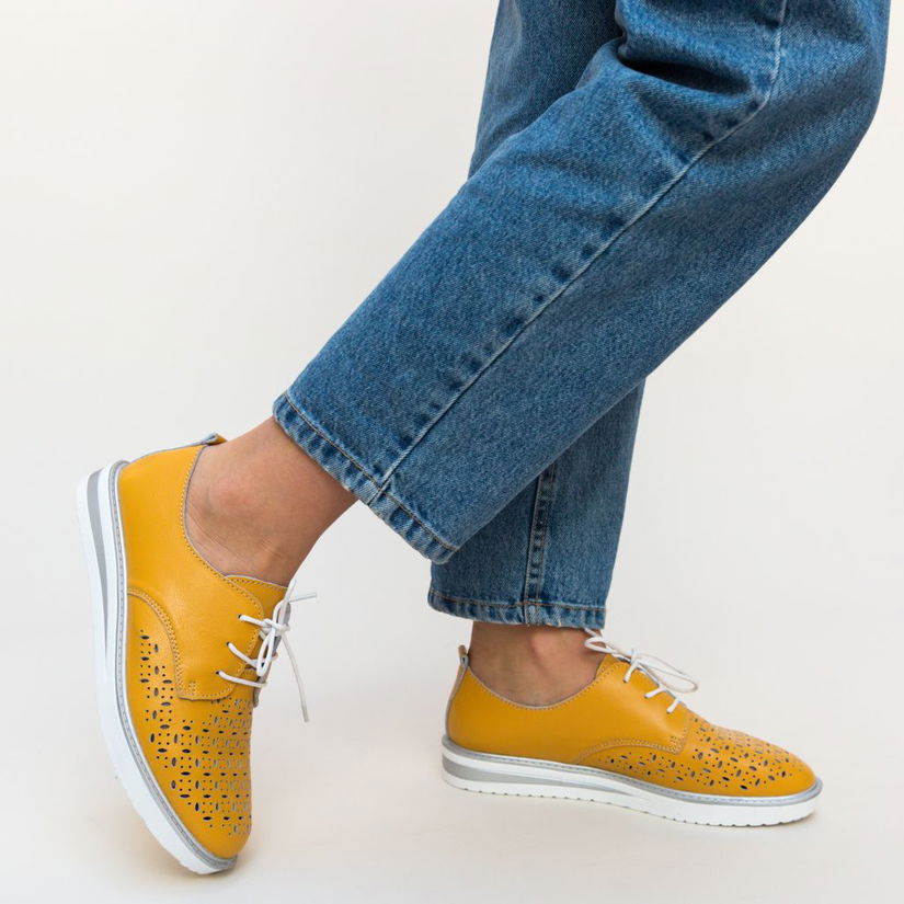 Pantofi Casual Rofrel Galbeni