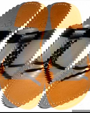 Slippers leather hand-made36,5-37