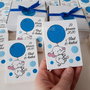 Marturii botez elefantel magnetice personalizate pictat manual