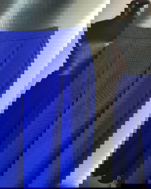 FUSTA STOFA LANA ALBASTRU ROYAL