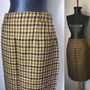 FUSTA MIDI STOFA LANA BROWN TARTAN