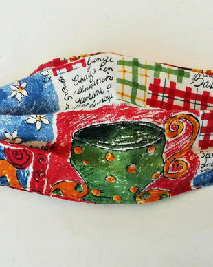 masca textila multicolor