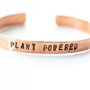 Brățară PLANT POWERED din cupru texturat