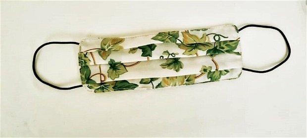 masca textila cu frunze