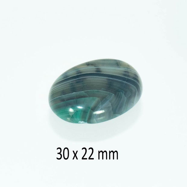 Cabochon Agat, 30 x 22 mm, CSP-225