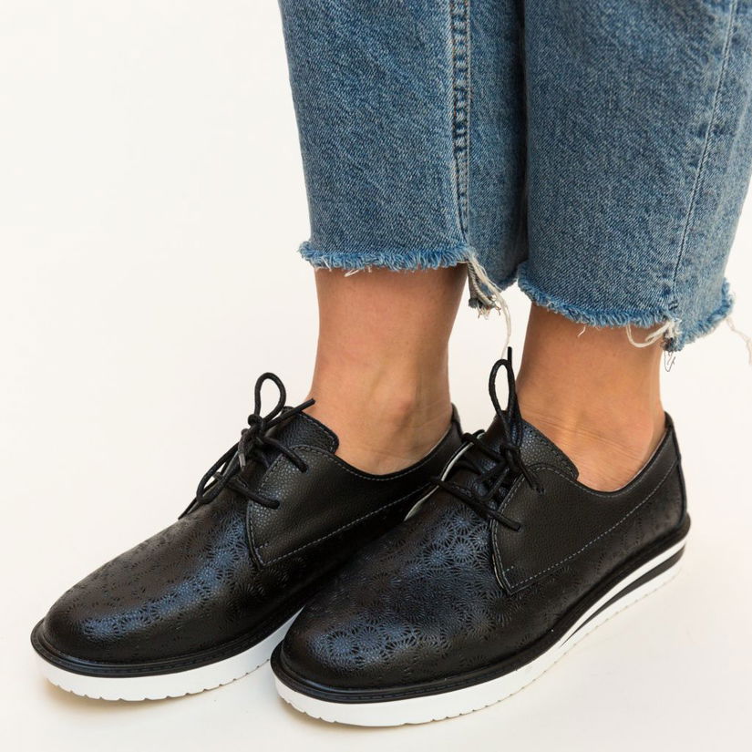 Pantofi Casual Monclen Negri
