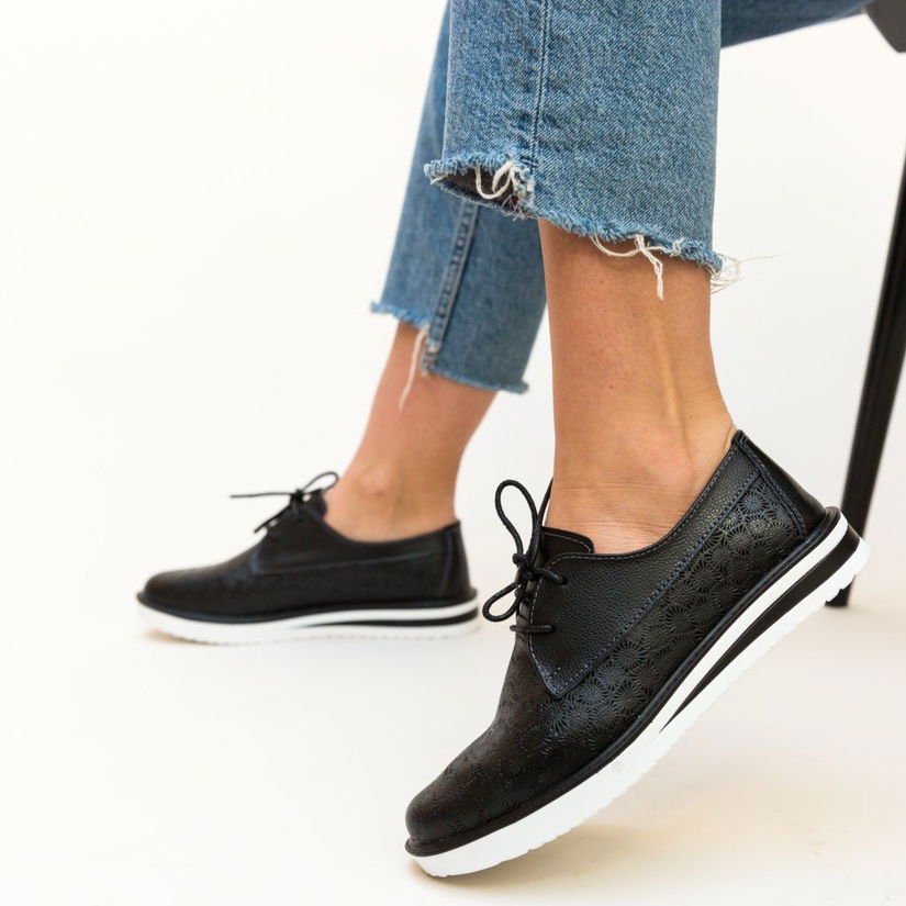 Pantofi Casual Monclen Negri