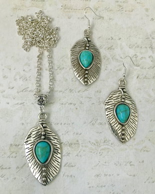Set boho turcoaz