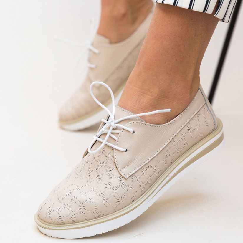 Pantofi Casual Monclen Bej